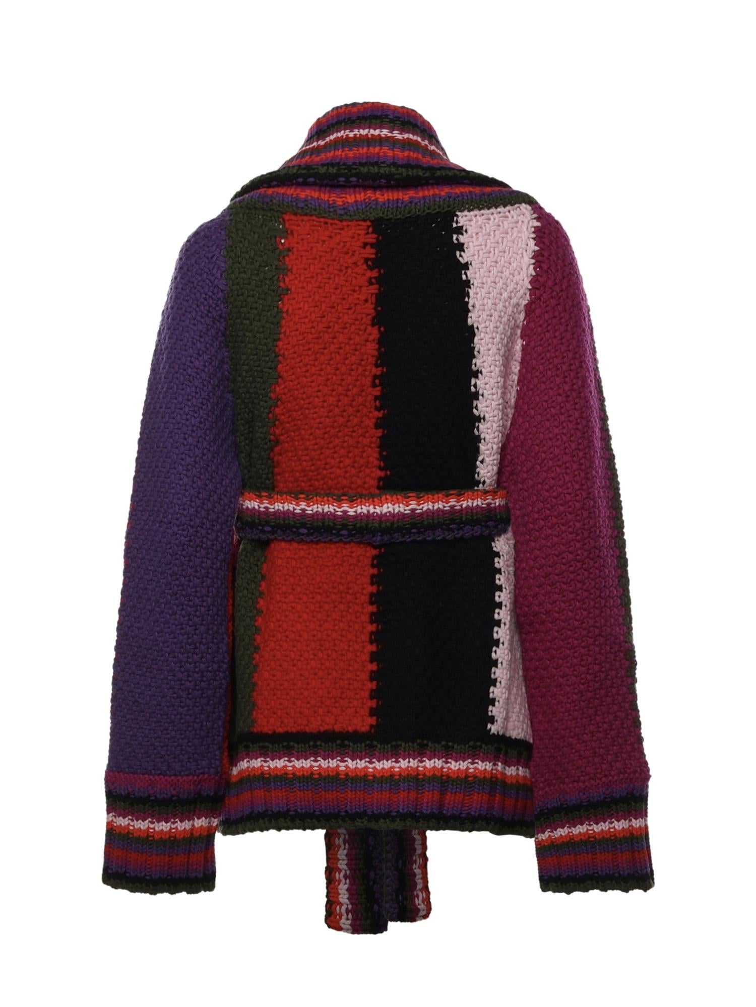 Cardigan in lana color-block 5UKQ03 5U963017 PUCCI 