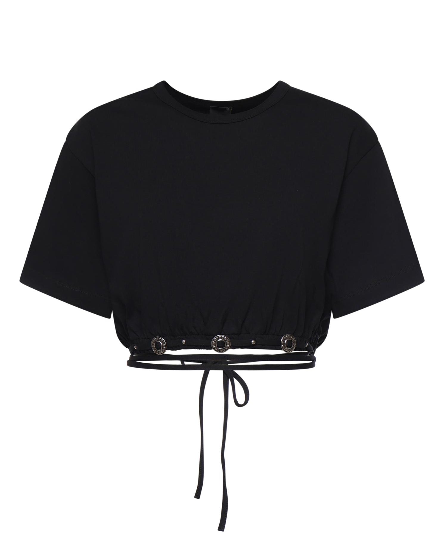 T-shirt cropped in jersey 106907 A3ARZ99 PINKO 