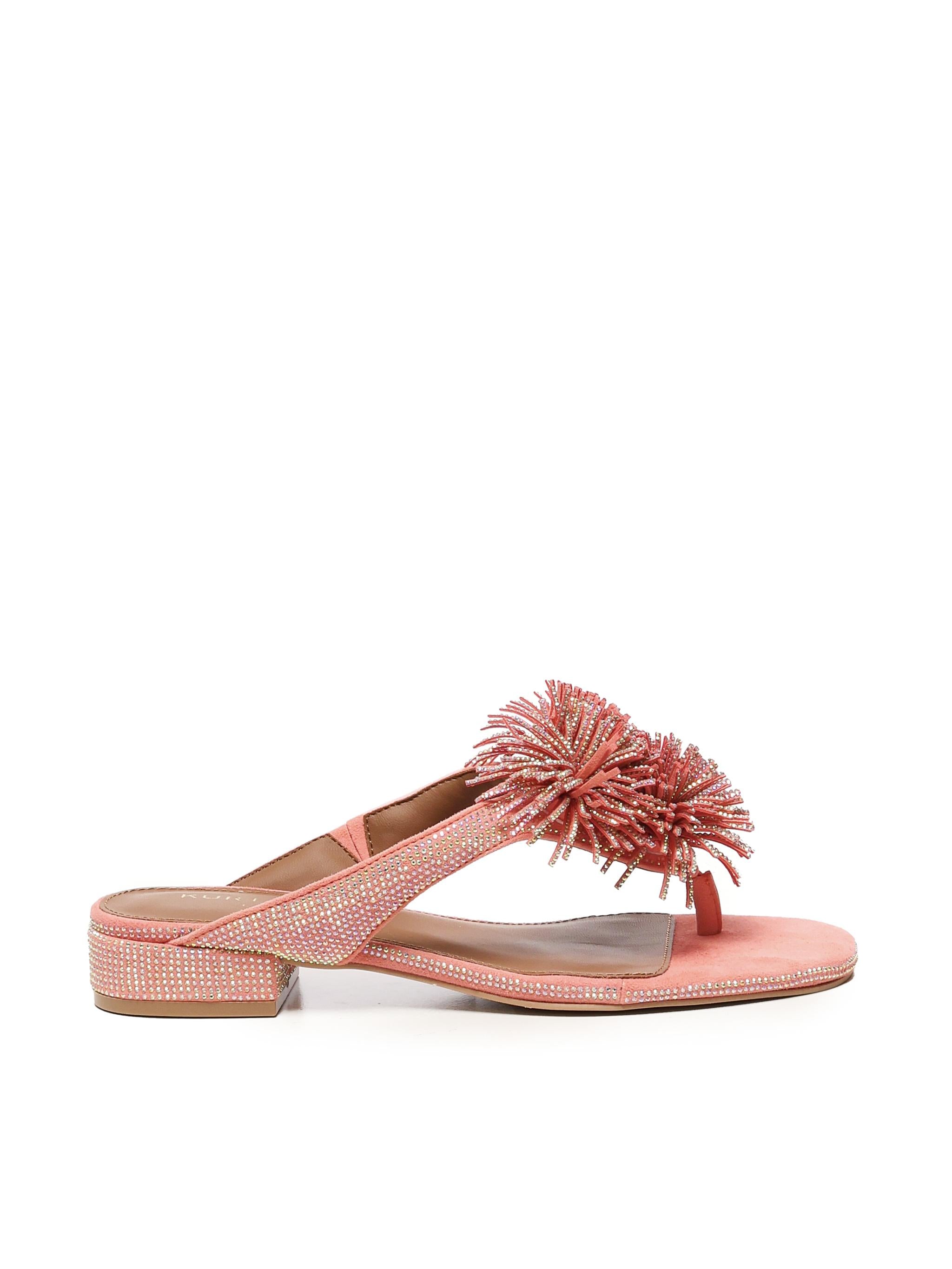 Infradito con pompon 4365596209 PEACH KURT GEIGER 