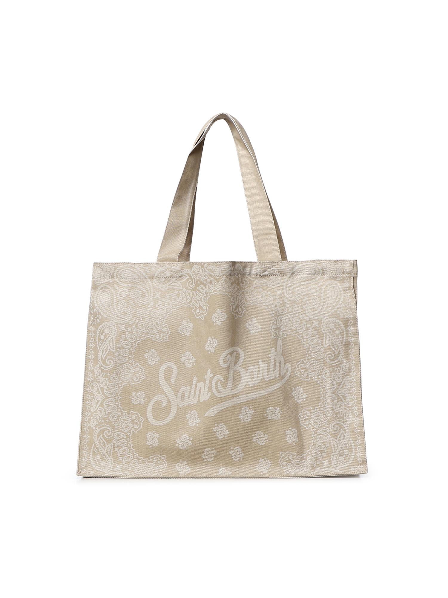 Borsa Essential in denim con stampa bandana EBAGN006 09193L MC2 SAINT BARTH 