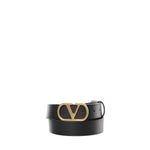 Cintura VLogo Signature in pelle<BR/> 8W2T0SM3 IYR0NO VALENTINO GARAVANI 
