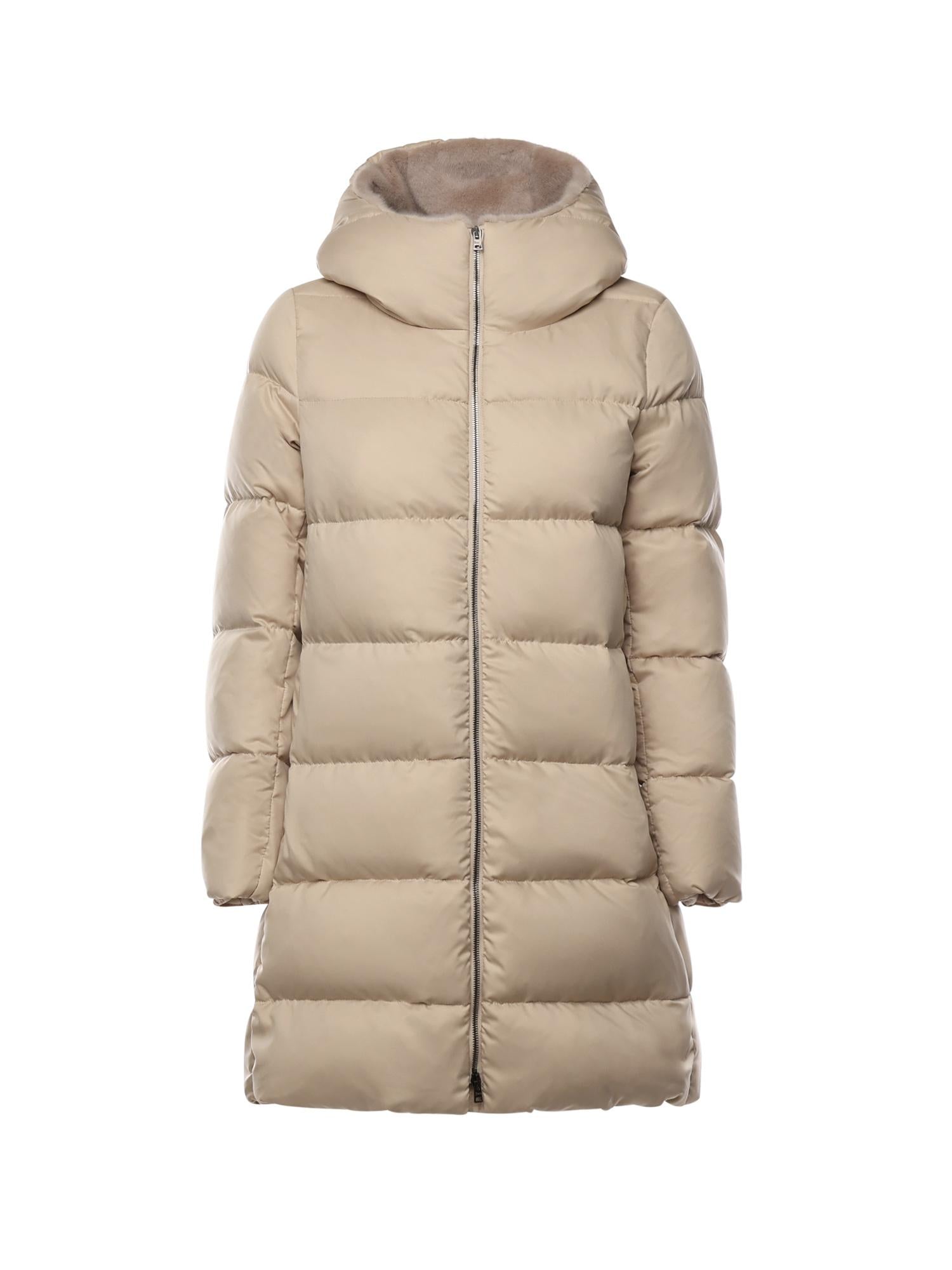 Piumino A-shape in arendelle e new lady faux fur PI001948D 12414Z1980 HERNO 