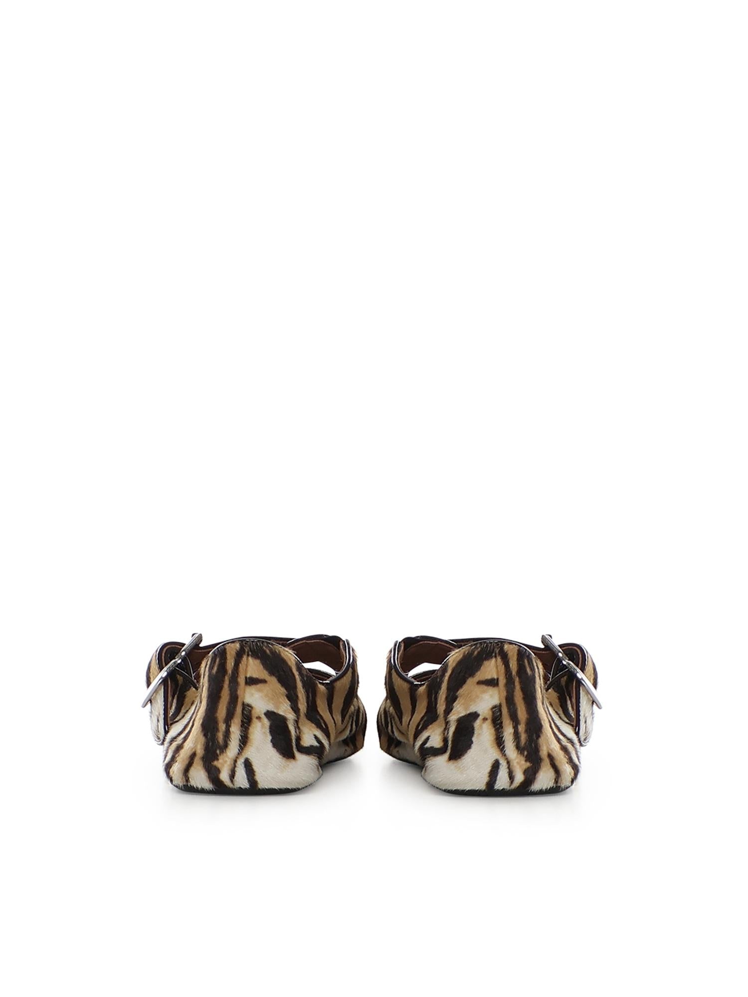 Ballerine incrociate in cavallino AA3A046I105 113 ALAIA 