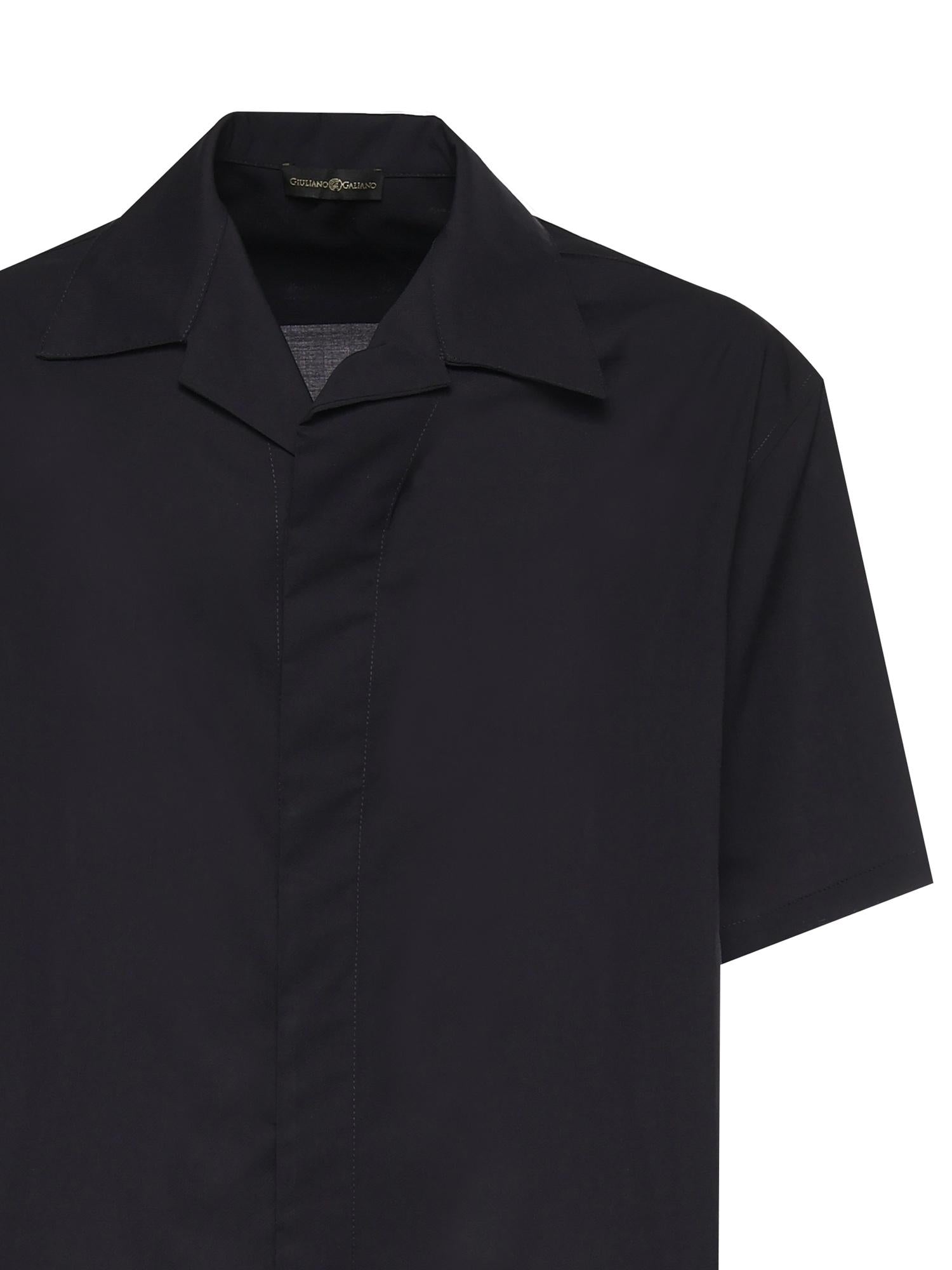 Camicia Molten in misto lana VOLTEN BLU GIULIANO GALIANO 