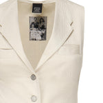 Gilet in drill di cotone 105072 A2JOC21 PINKO 
