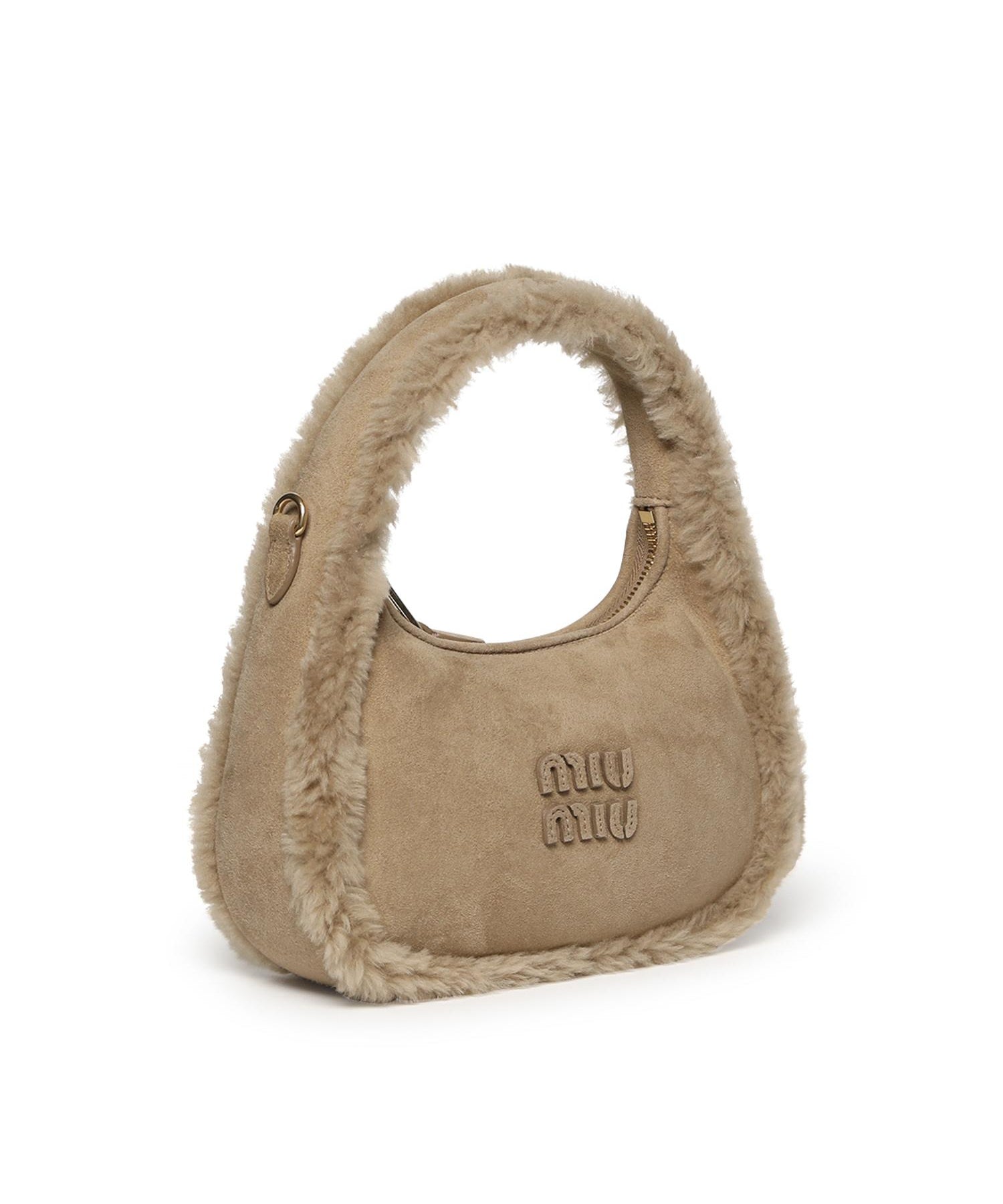 Borsa Wander in montone 5BC125 2IDKF0036 MIU MIU 