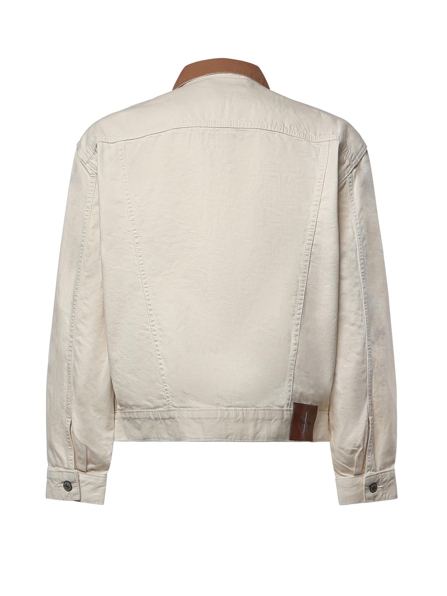 Giubbotto di jeans con colletto a contrasto '90 LV04RG906G X89 CALVIN KLEIN 