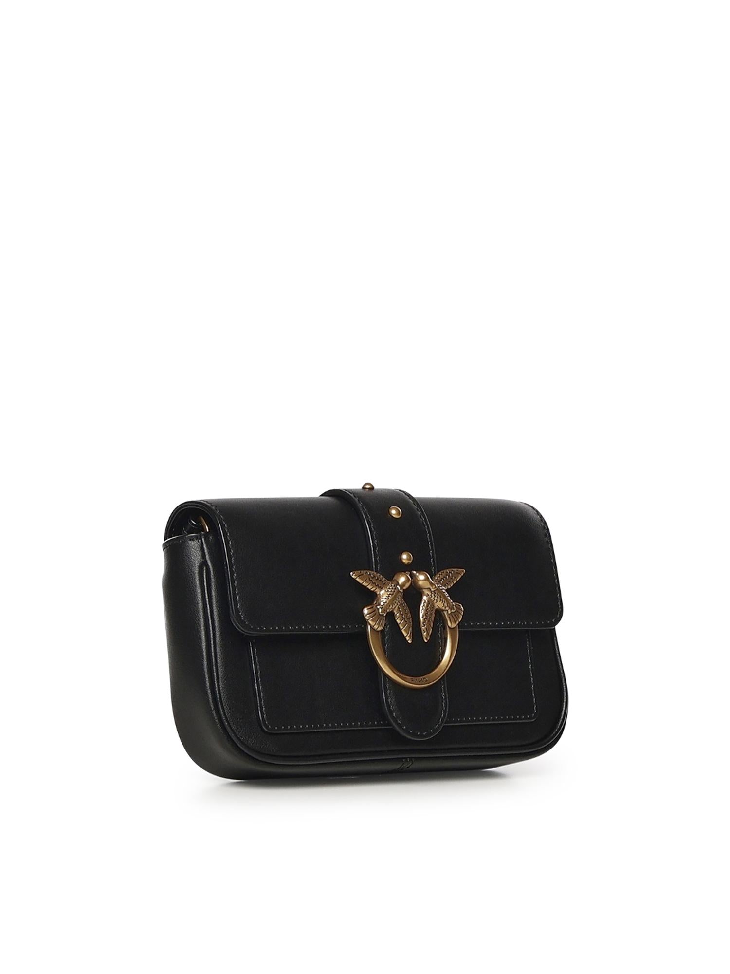 Borsa piccola pocket Love Bag One Simply in pelle 100061 A0F1Z99Q PINKO 