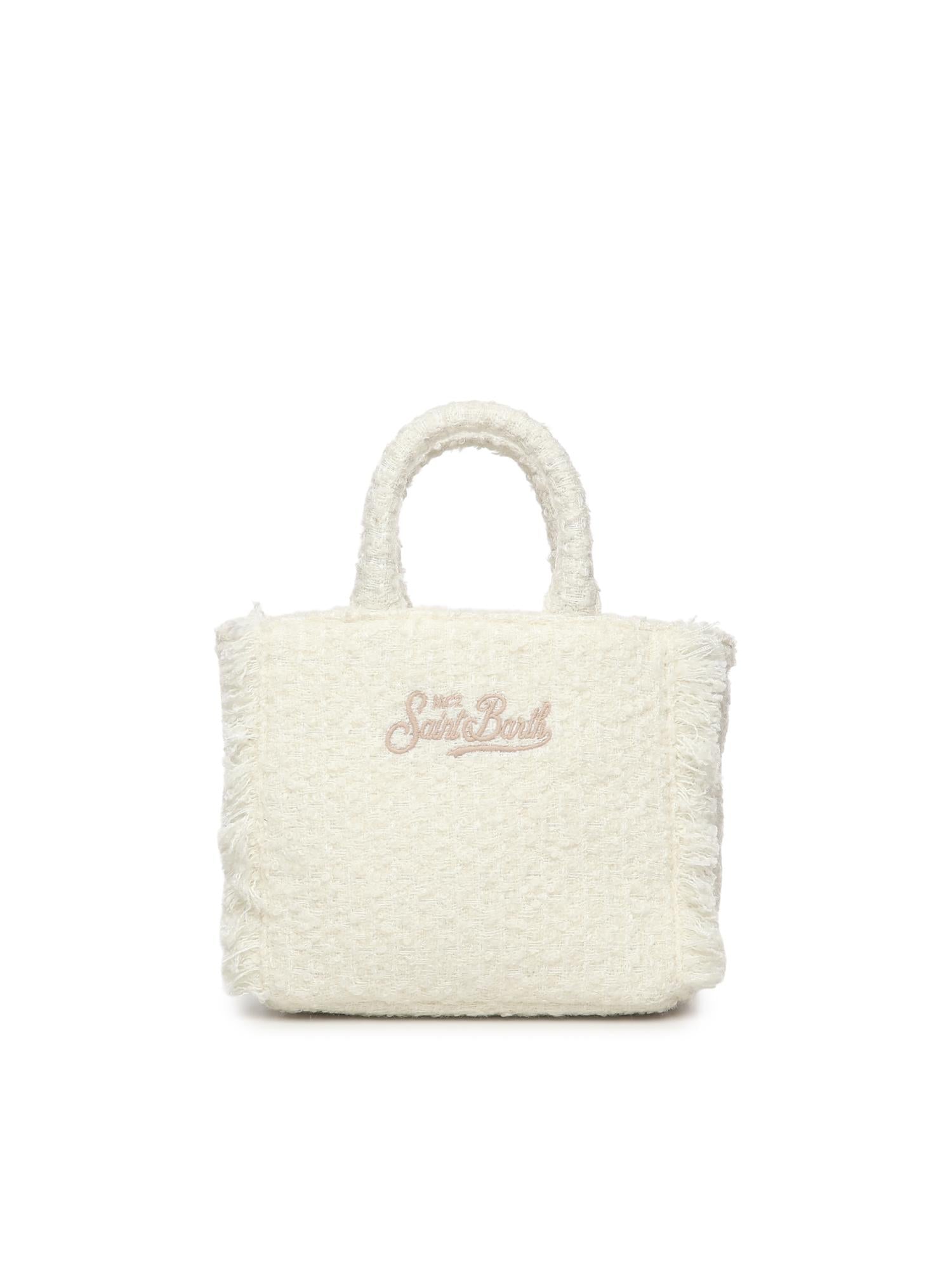 Mini bag Vanity tweed con logo <BR/> VAMI026 01320I MC2 SAINT BARTH 