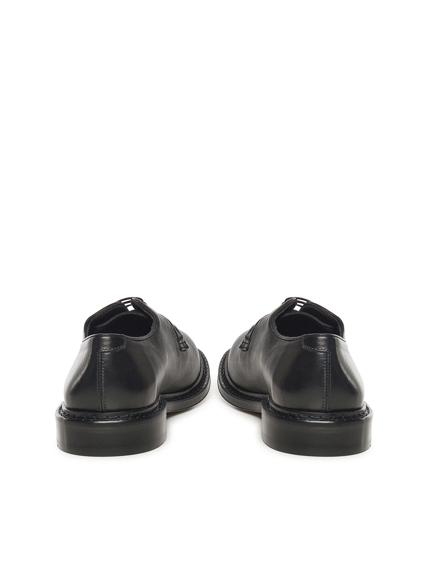 Scarpe stringate in pelle U1201 BLACK STURLINI 