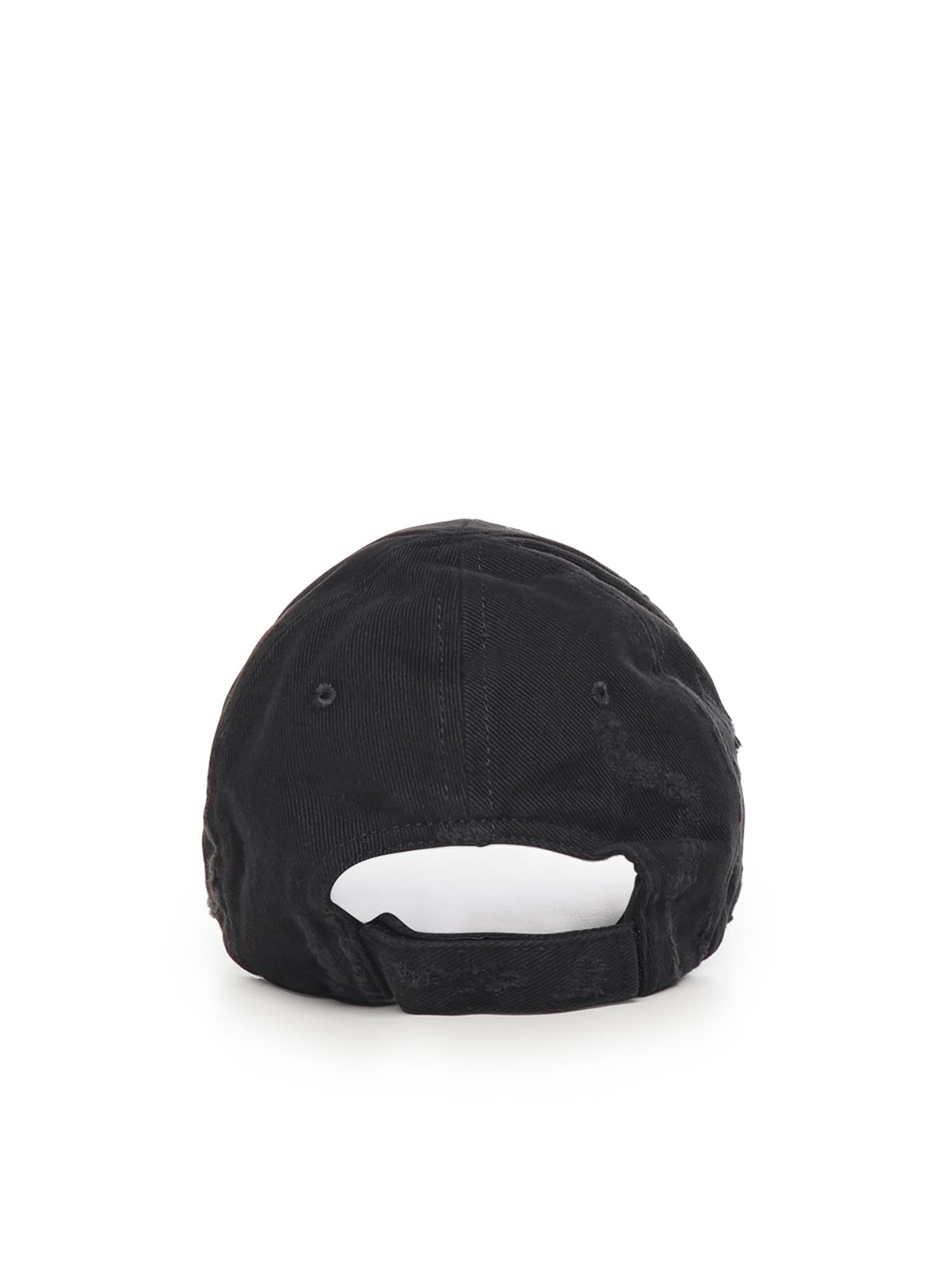 Berretto "Tilted Typo" in drill di cotone 854036 410B21000 BALENCIAGA 