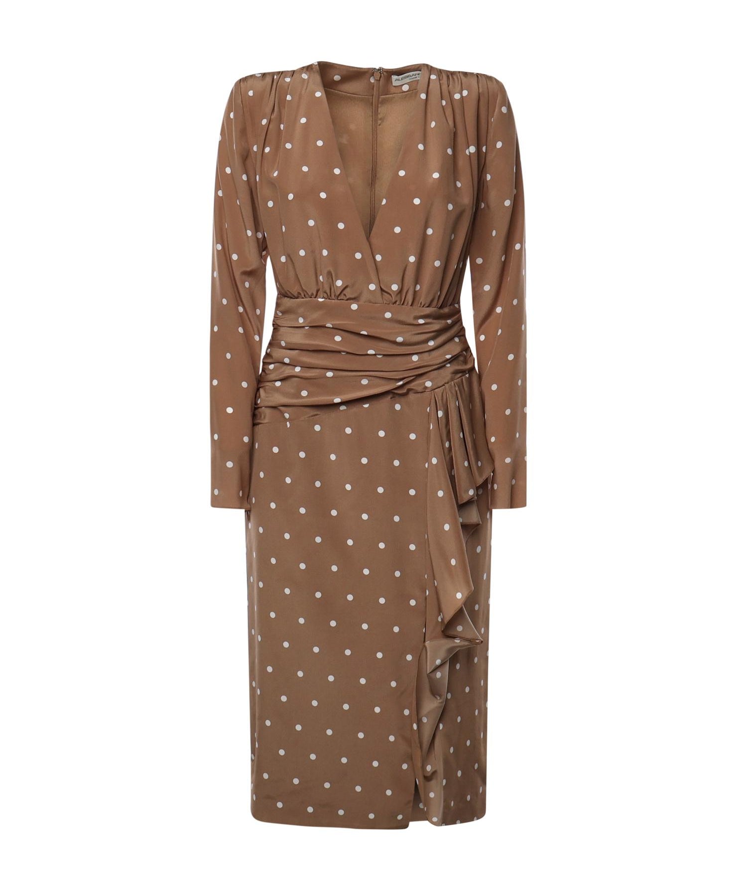 Abito a pois con volant FABX4109F4655 1885 ALESSANDRA RICH 