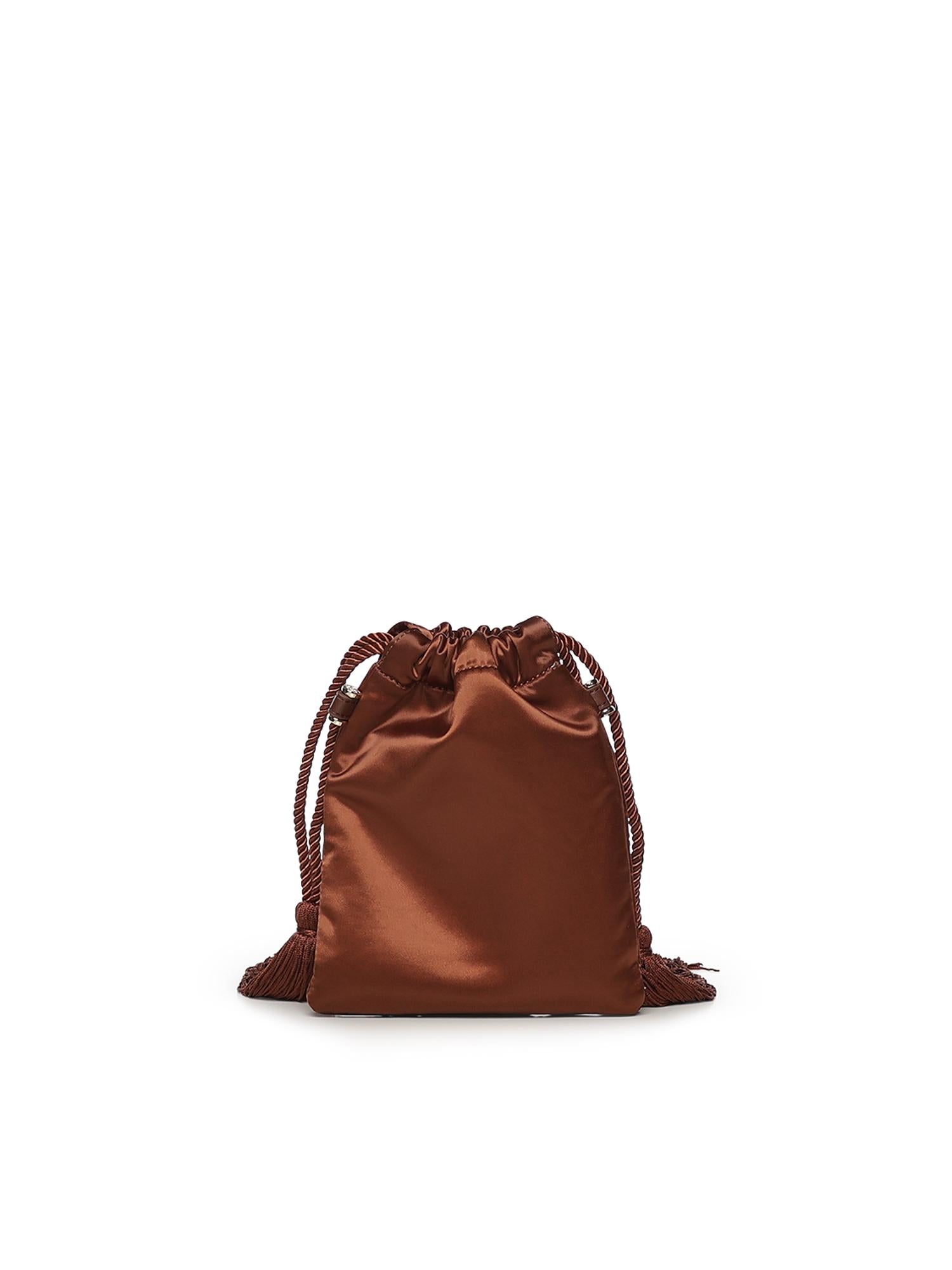 Mini bag Kayla con logo 73BS9MZ04 KAYLACIOCCOLATO V° 73 