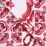 Telo mare in spugna stampa maiolica O5A03J ONN82HE3TN DOLCE & GABBANA 