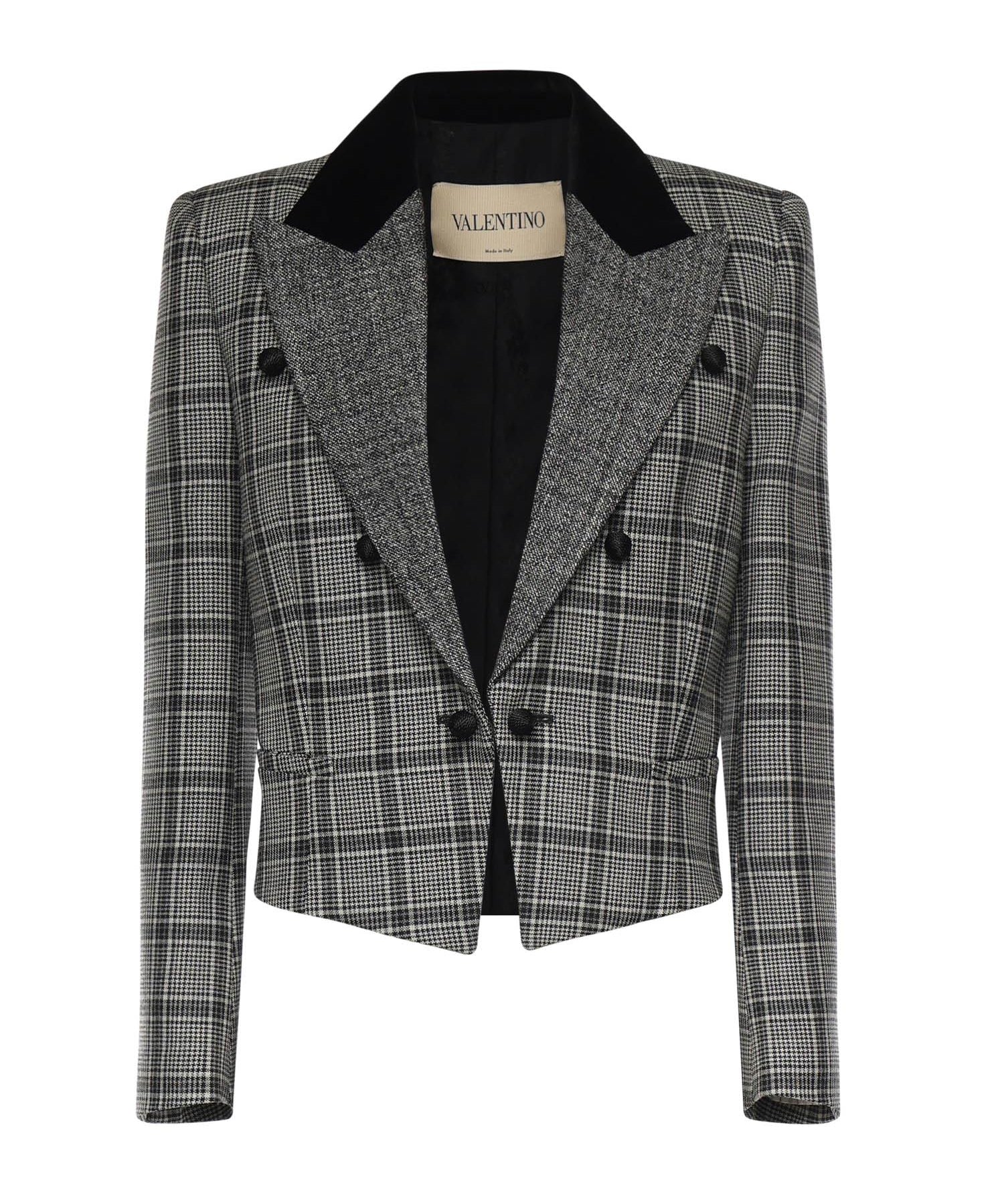 Giacca in lana motivo check 8B3CE585 9W7C1W VALENTINO GARAVANI 