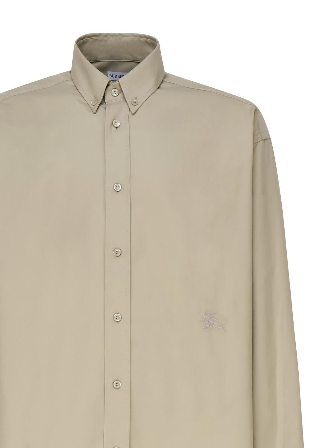 Camicia in cotone con logo sul fianco 8082303 .B7311 BURBERRY 