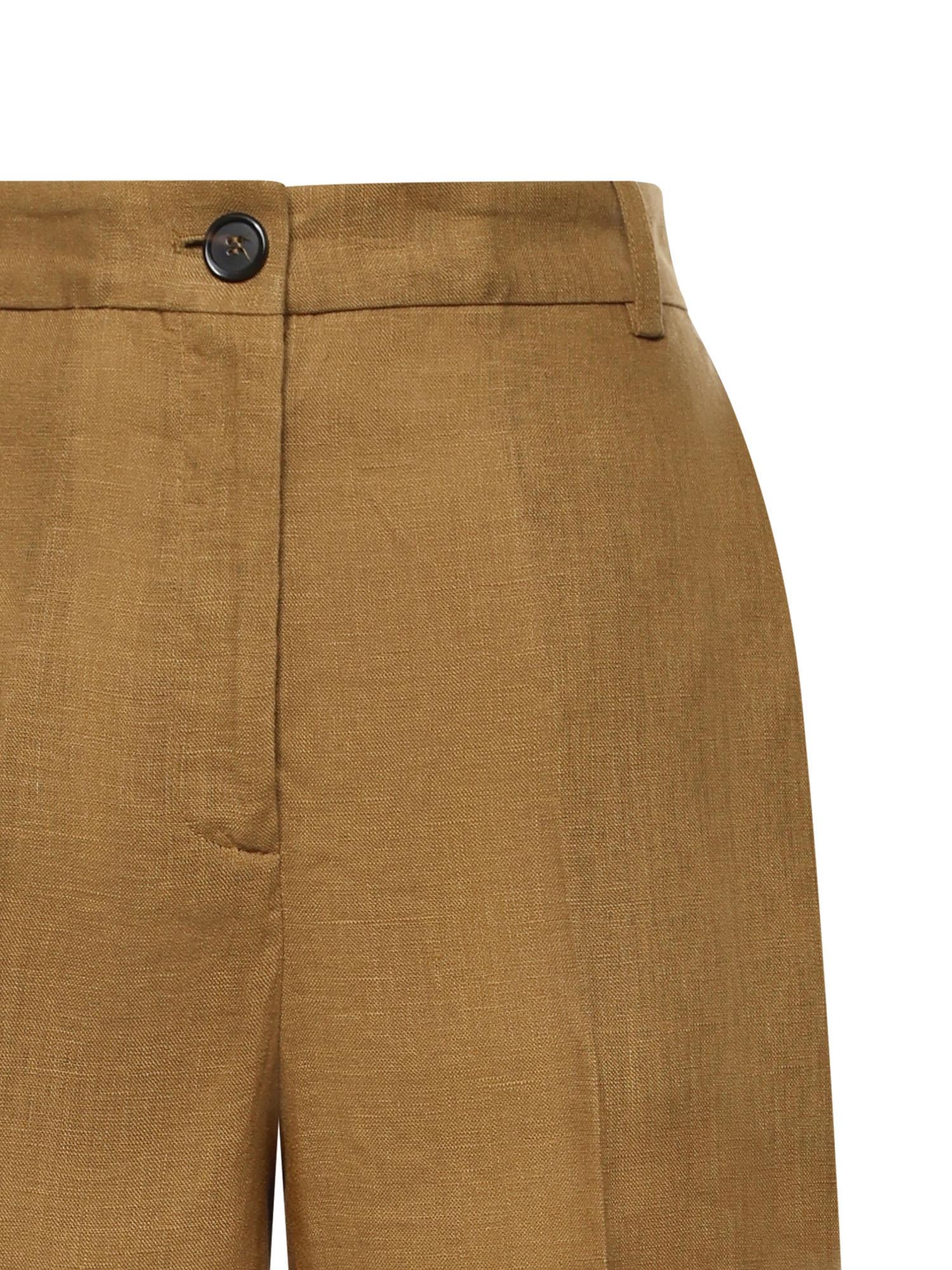 Bermuda in lino con piega stirata 106870 A3E3L25 PINKO 