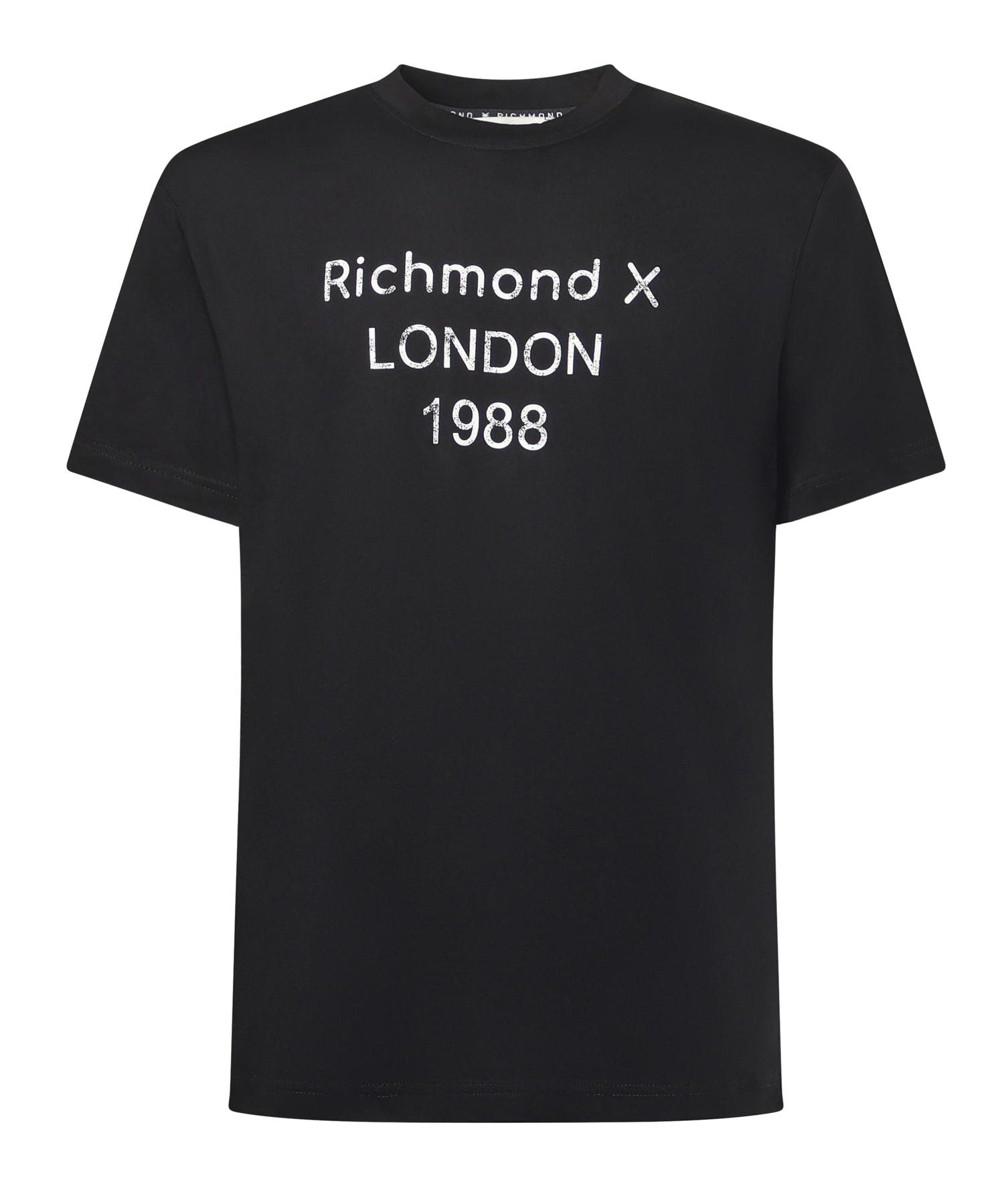 T-shirt con stampa in cotone UMA25169TS BLACK RICHMOND X 