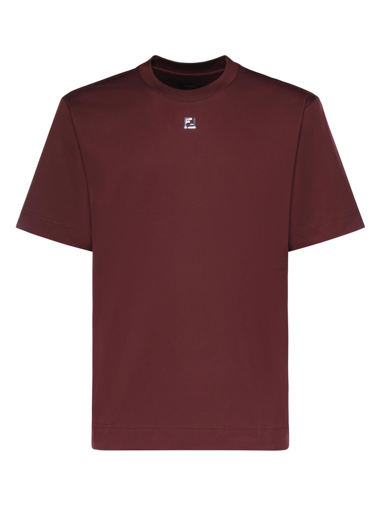 T-shirt in cotone con logo FY0936 ARYYF0HM6 FENDI 