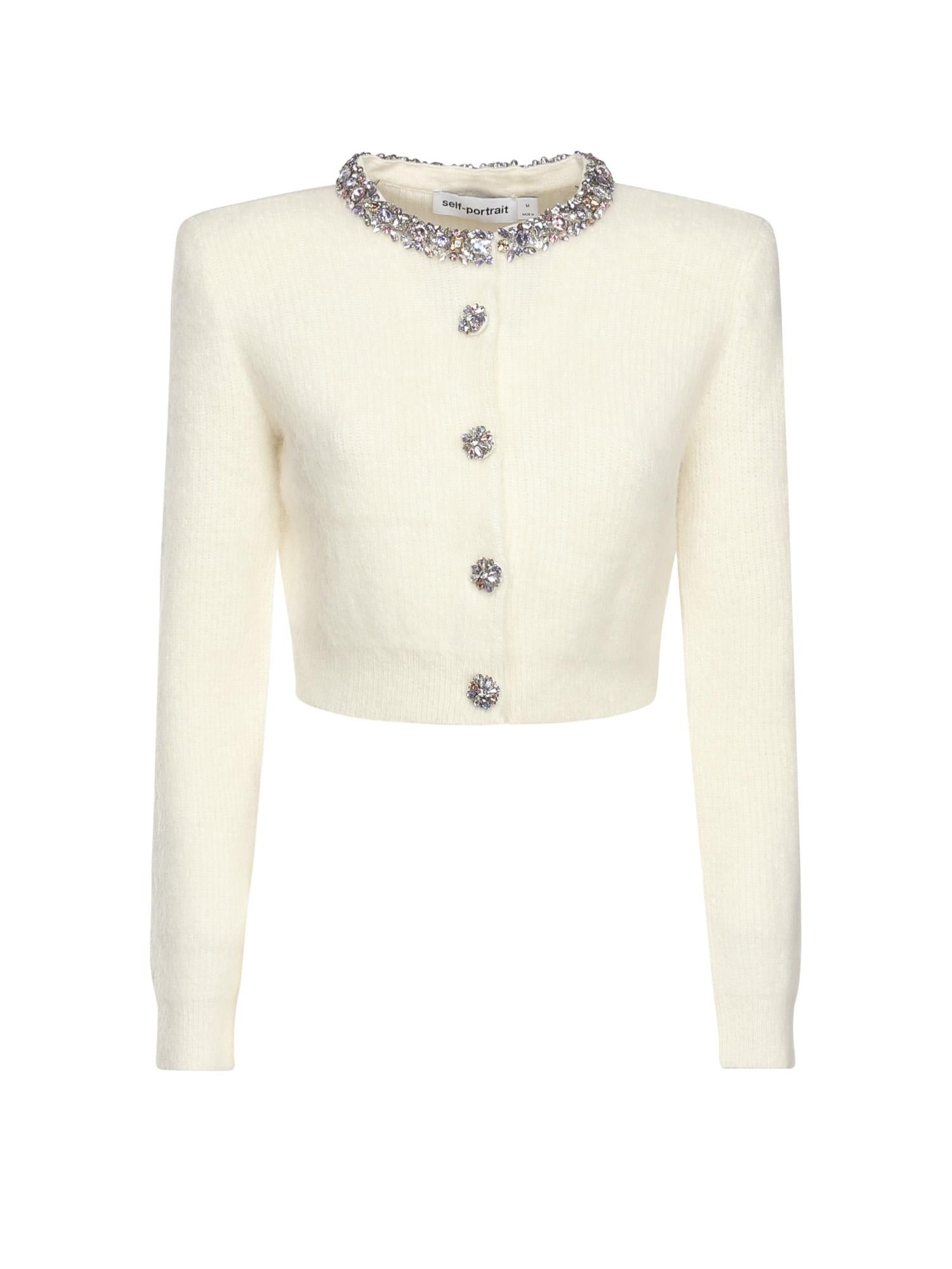 Cardigan con strass AW25135C C SELF-PORTRAIT 