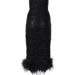 Midi dress in pizzo AUW4LACE BLACK ALBERTO AUDENINO 