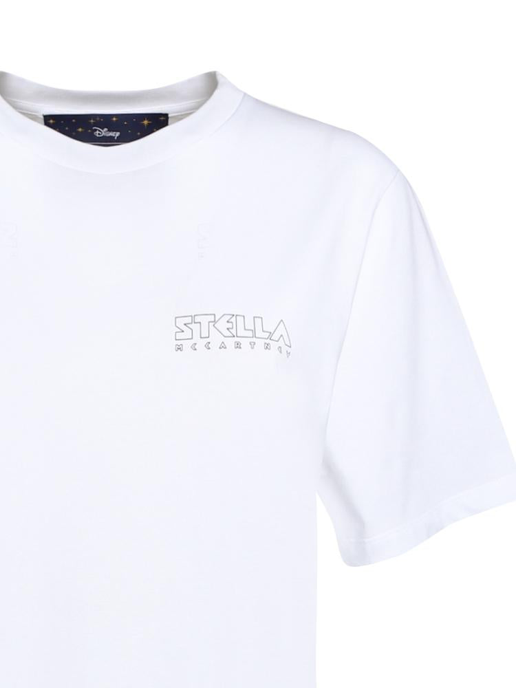 T-shirt in cotone con stampa logo a contrasto 601849 3SNP369000 STELLA McCARTNEY 