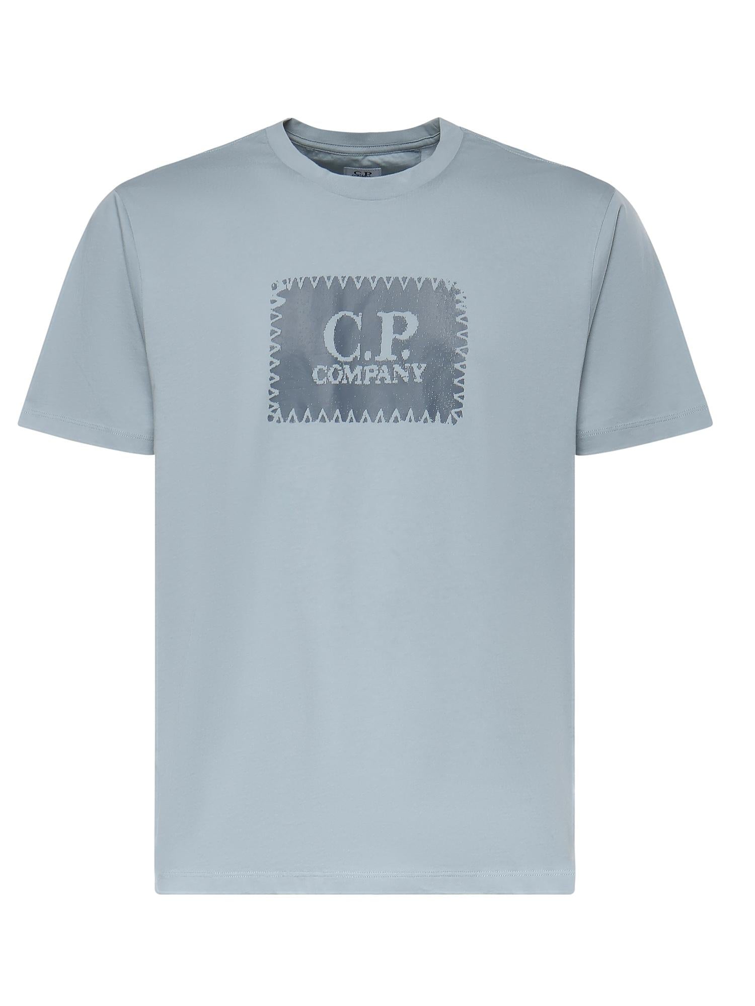 T-shirt in jersey di cotone con logo 20CMTS723A 005100W809 C.P. COMPANY 