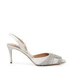 Décolleté Gatsby in raso con cristalli GASMIDL1 SATFFF AQUAZZURA 