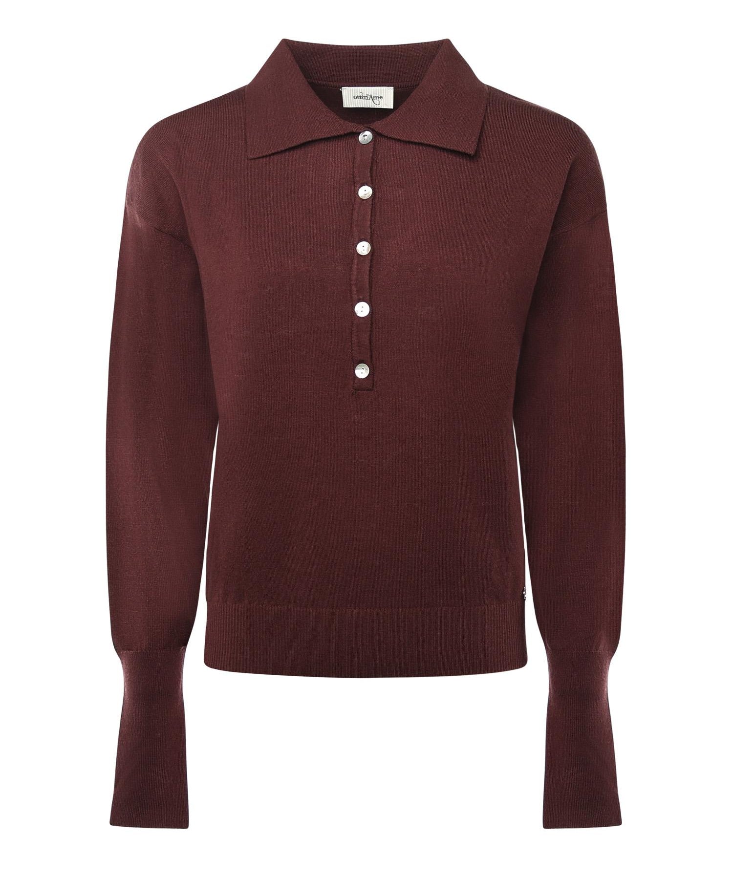 Maglia polo in viscosa<BR/> DK9210 TERRA OTTOD'AME 