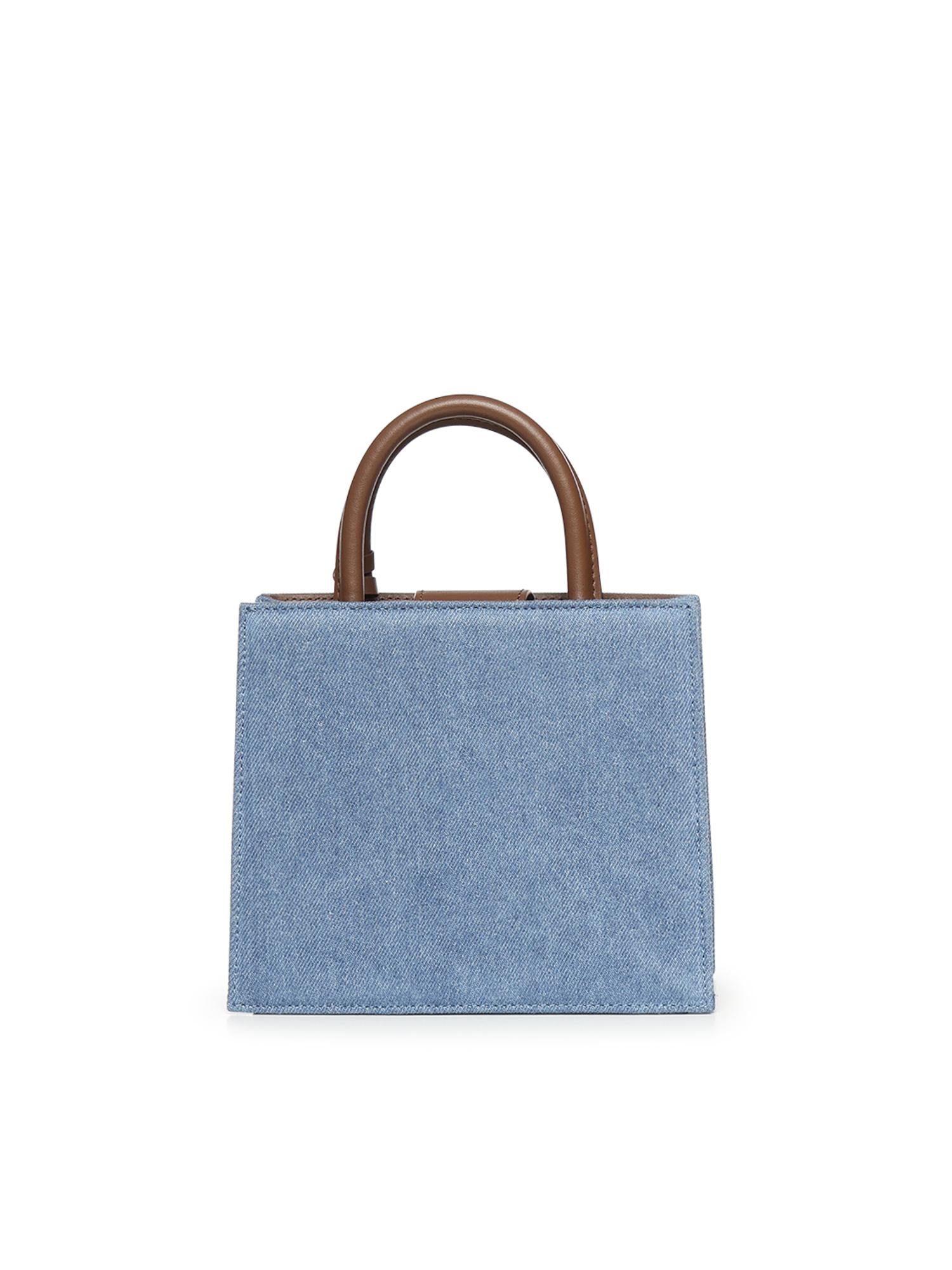 Borsa Shop Mini in denim e pelle SHBM0002 00009L MC2 SAINT BARTH 