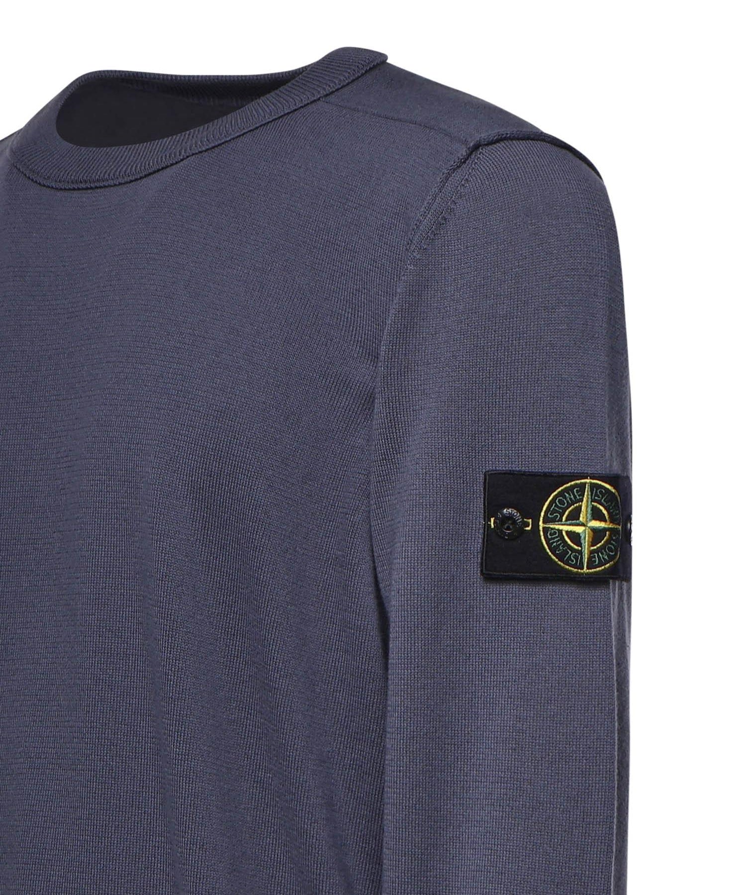 Maglione in cotone con logo L1S155100053 S00B2V002D STONE ISLAND 