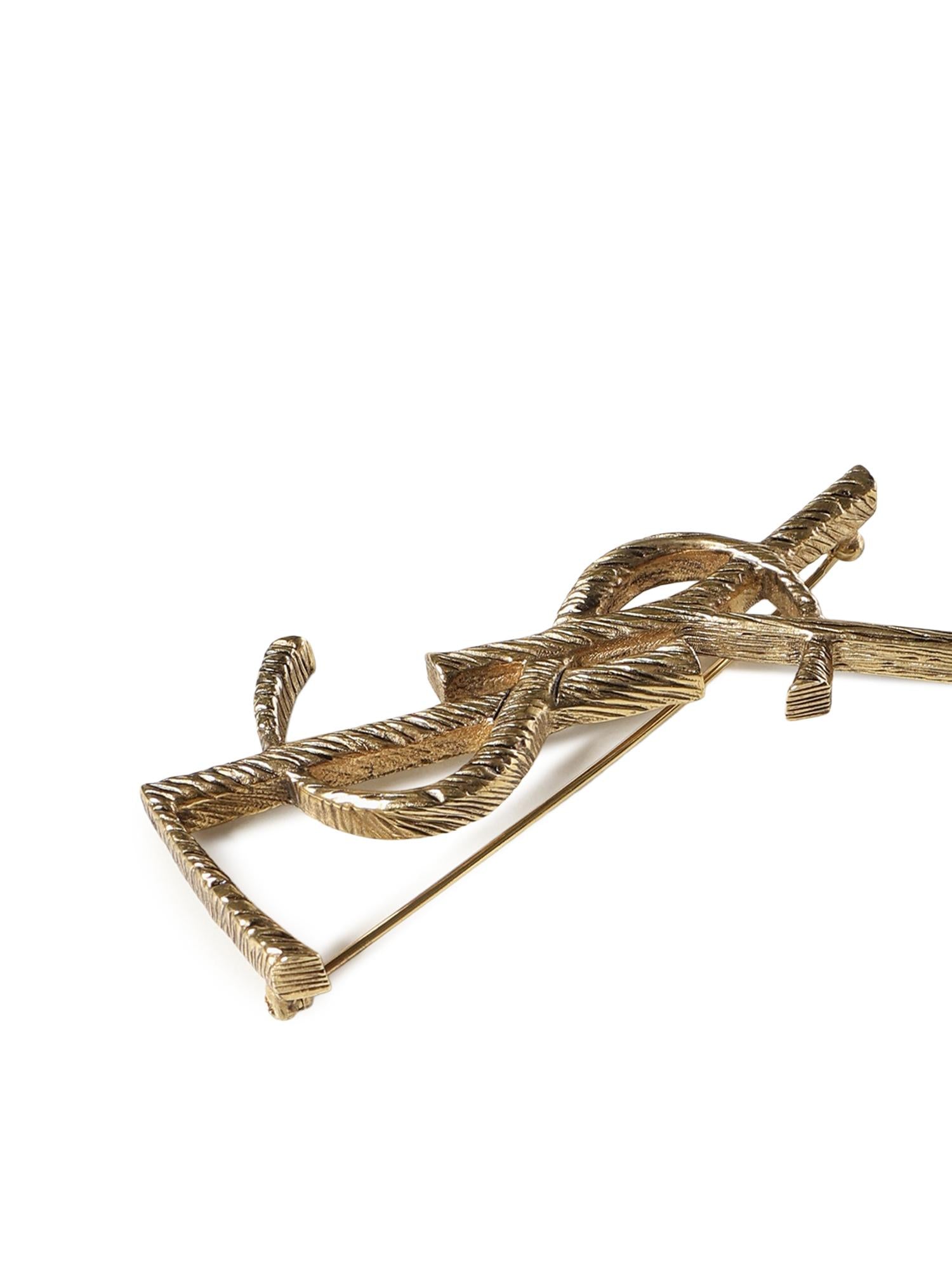 Spilla Cassandre in metallo 670466 Y15008069 SAINT LAURENT 