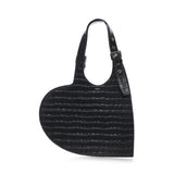 Borsa Croco Heart in pelle COPBA112F6075 BLK COPERNI 