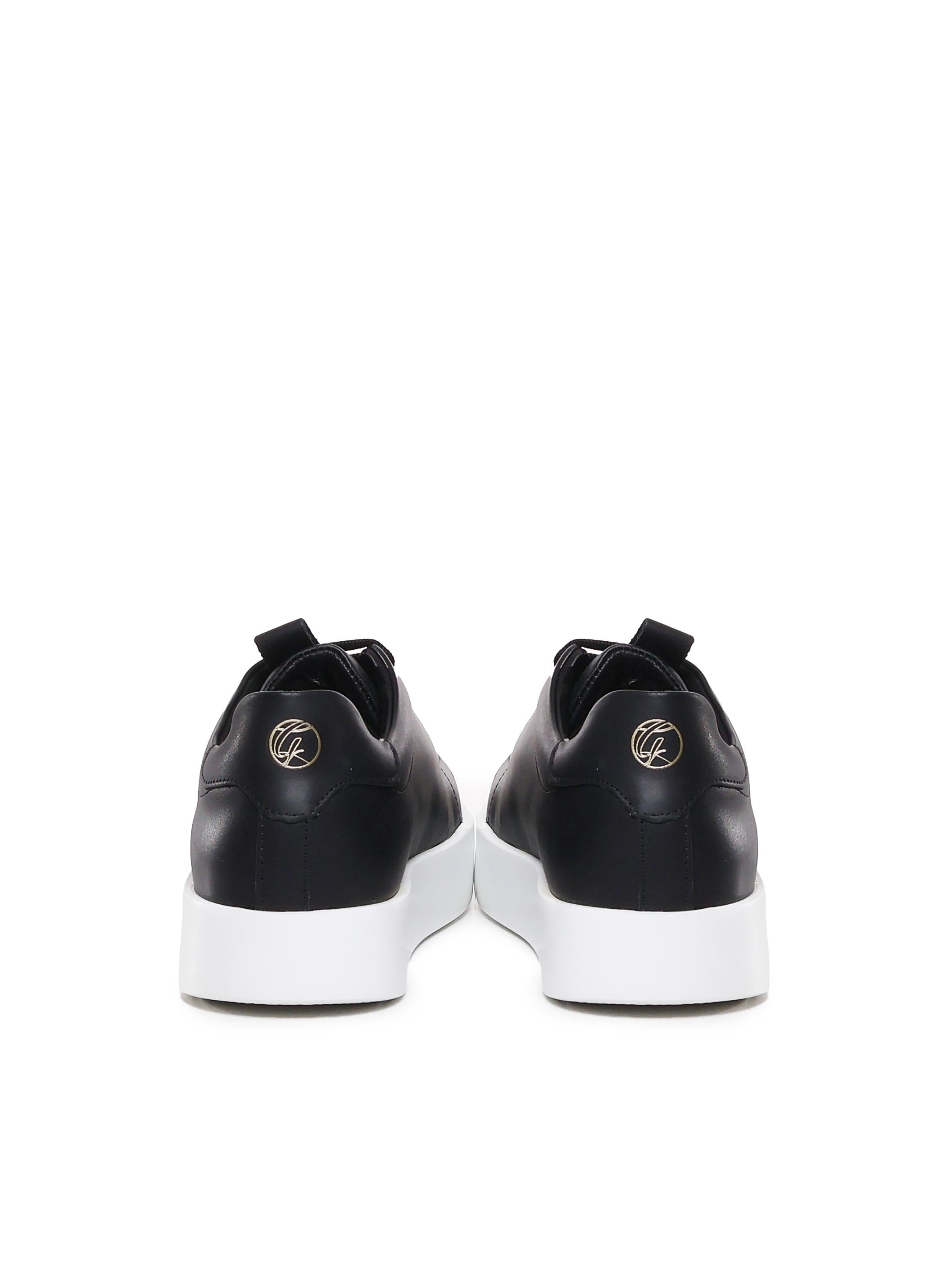 Sneakers Road in pelle di nappa ROAD 1 NAPPABLACK/WHITE GIULIANO GALIANO 