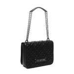 Borsa a spalla trapuntata con logo JC4000PP1LLA0 000 LOVE MOSCHINO 