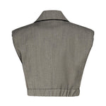 Gilet corto con rever ed elastico 104755 A2BQL67 PINKO 