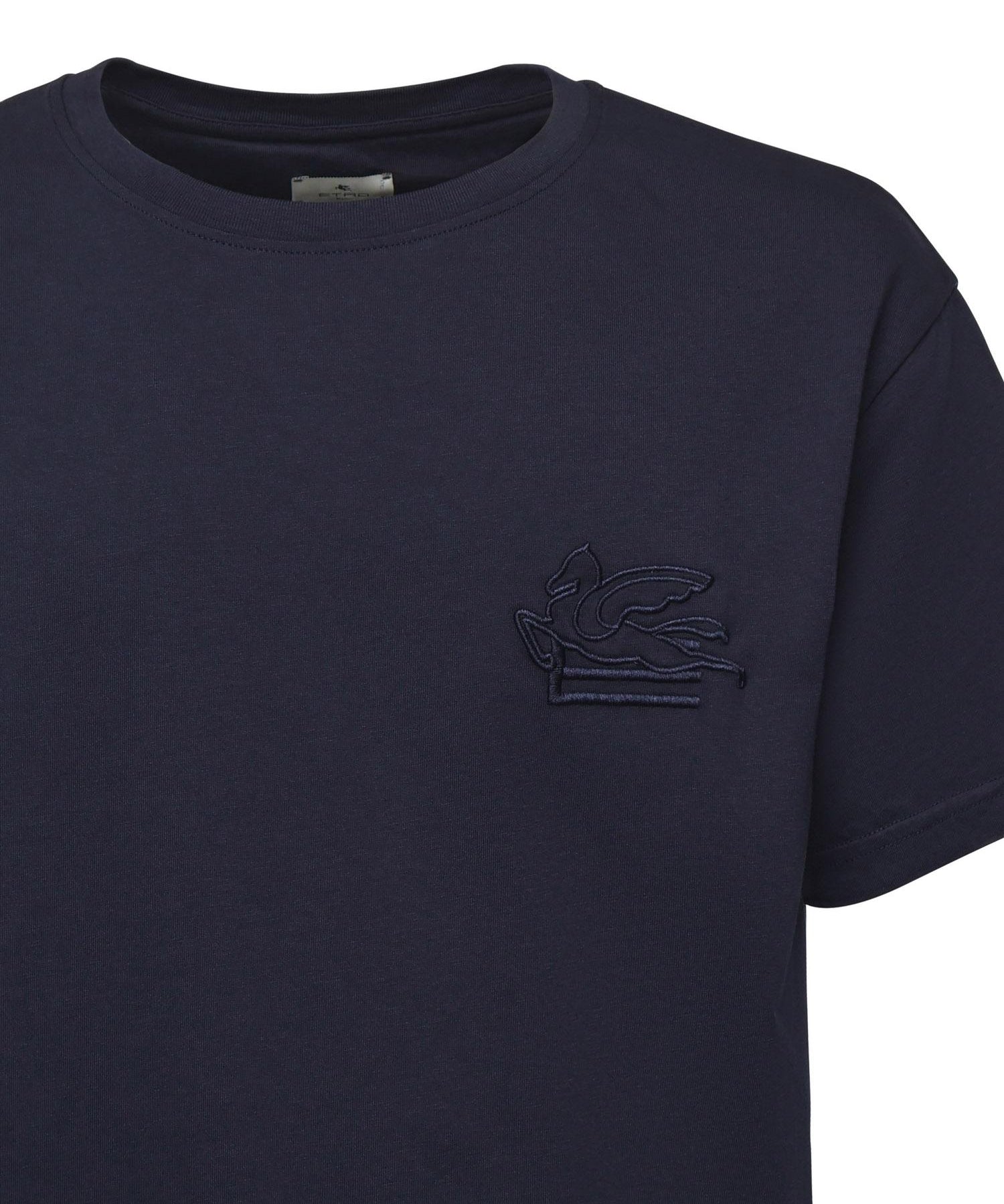 T-shirt in cotone con ricamo Pegaso MRMA0007 AR233B0065 ETRO 