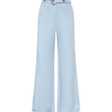 Pantaloni in misto lino con cintura 106548 A34GG45 PINKO 
