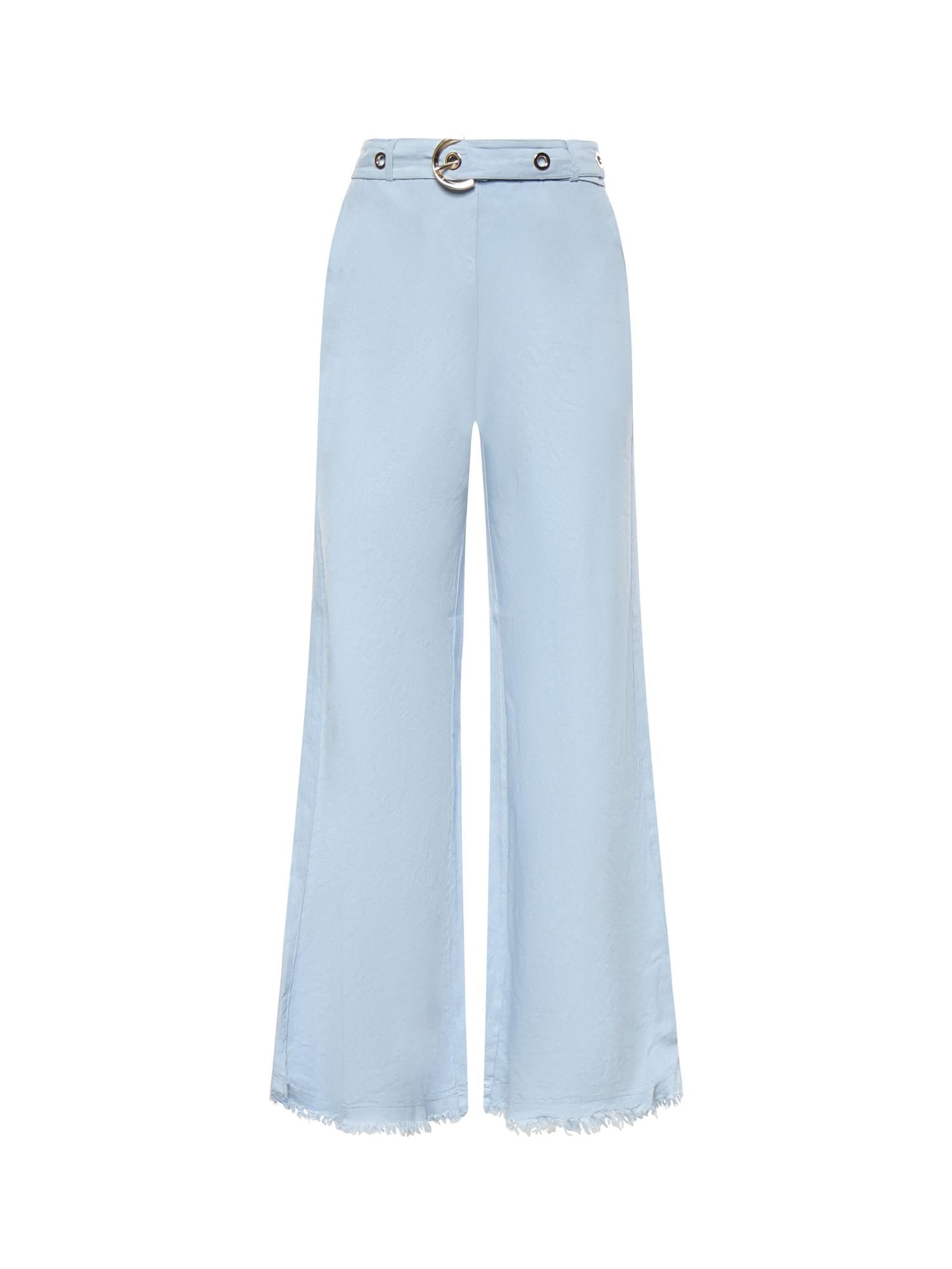 Pantaloni in misto lino con cintura 106548 A34GG45 PINKO 