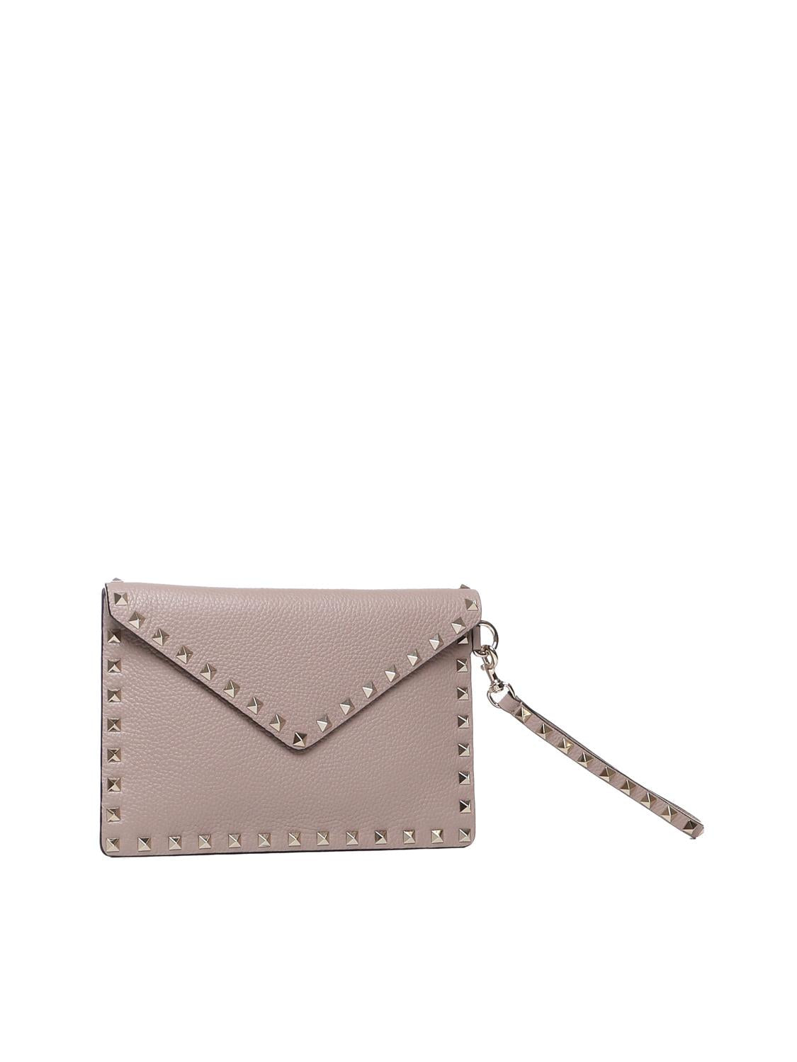 Pouch Rockstud in vitello granato 8W2P0P87 VSHP45 VALENTINO GARAVANI 