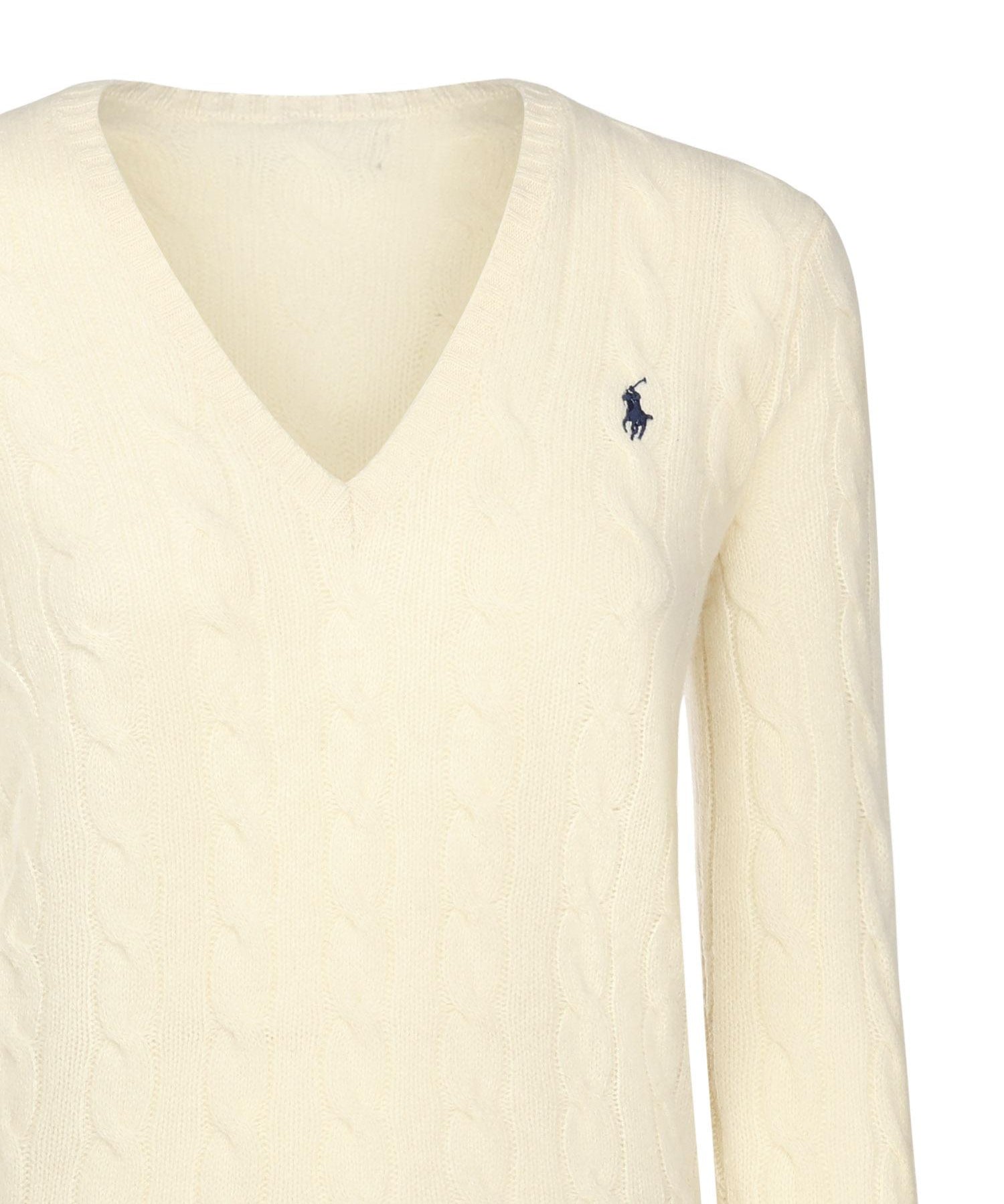 Maglia con scollo a V e logo 211971866 001 POLO RALPH LAUREN 