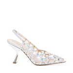 Décolleté in pelle metallizzata CHARLIE S2402 IRIDEARGENTO ALCHIMIA 