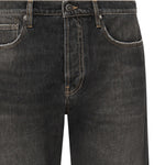 Jeans crop con applicazione posteriore logo GMP01186 P00099490100 GOLDEN GOOSE 