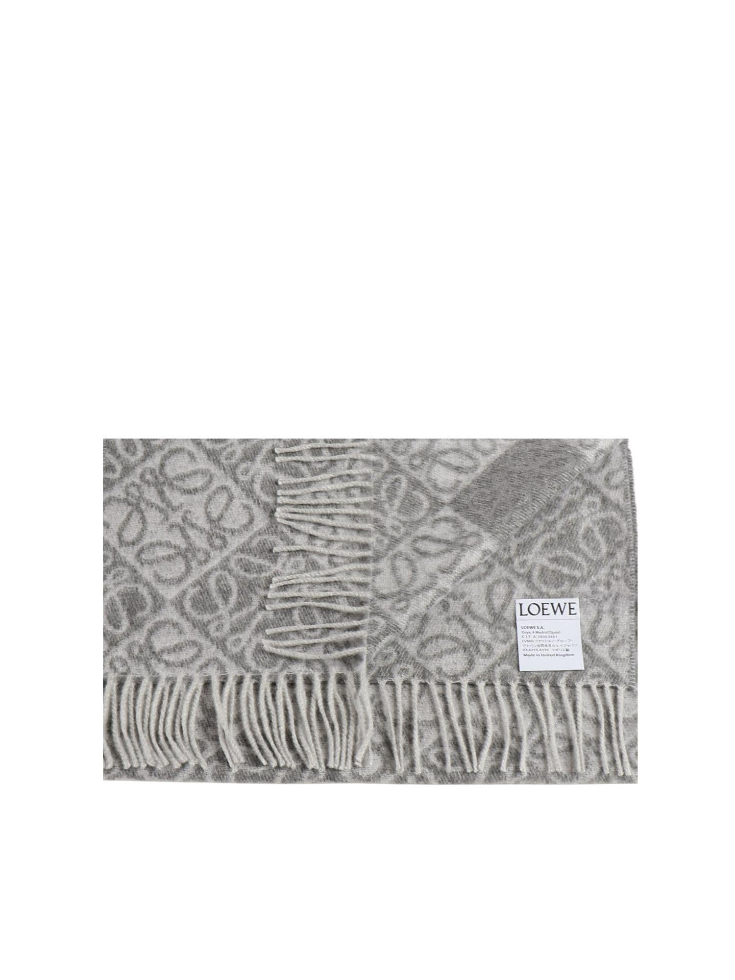 Sciarpa anagram in lana e cashmere F811SS1X01 1120 LOEWE 