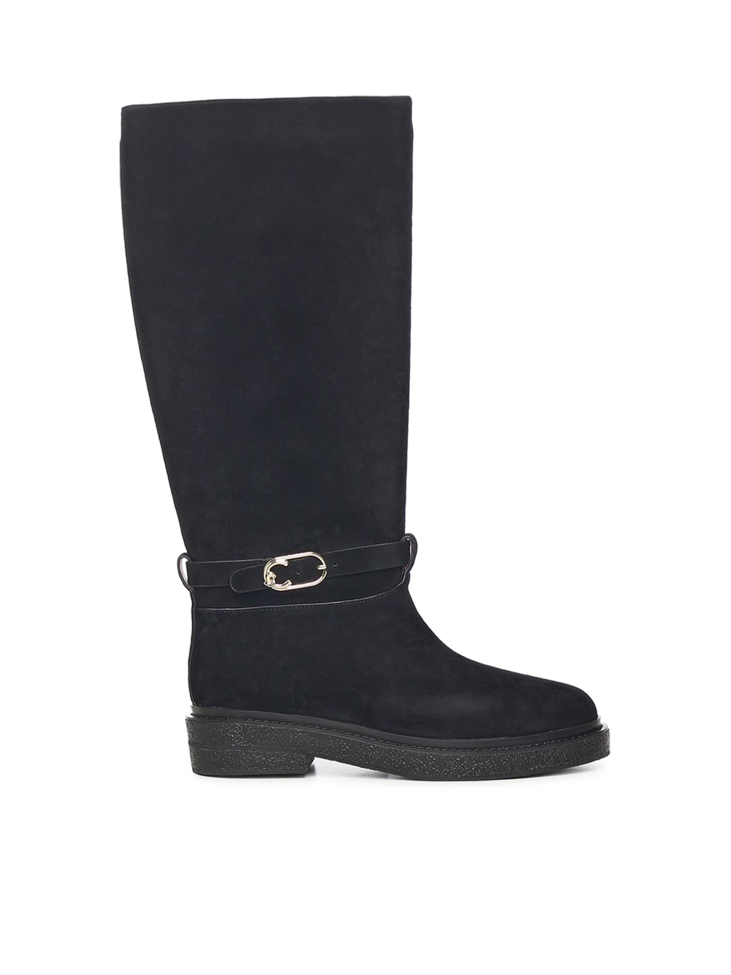 Stivali C-Saddle in suede E4T7B150101 001 COCCINELLE 