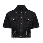 Camicia corta in denim<BR/> RWP25267CA  JOHN RICHMOND 