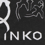 Sciarpa con logo Love Birds jacquard 105992 A2YOZZ2 PINKO 