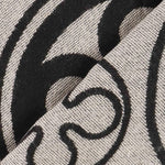 Sciarpa caroline jacquard 73SP8FT03 CAROLINENATURALE/NERO V° 73 