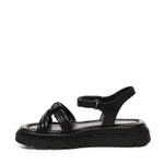 Sandalo flat Thea Twist<BR/><BR/> A55305 NERO CARMENS 