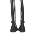 Stivali C-Saddle in pelle E4T7A150101 001 COCCINELLE 